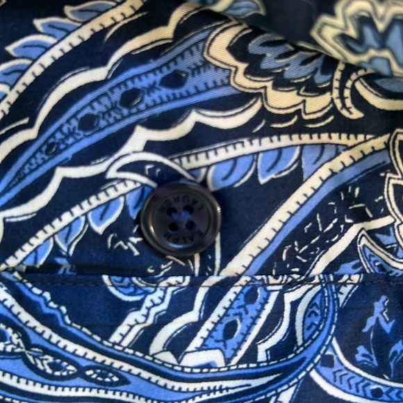 New Ralph Lauren paisley quilt pillow case . Standard. Blue - Picture 5 of 5